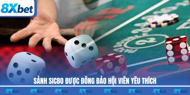 Sảnh Sicbo được đông đảo hội viên yêu thích